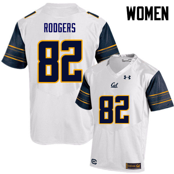 Women #82 Richard Rodgers Cal Bears (California Golden Bears College) Football Jerseys Sale-White - Click Image to Close